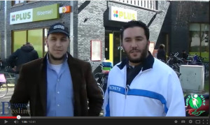 Abou Hafs (links) en Abou Dhar als zelfbenoemde detectives in Eindhoven.