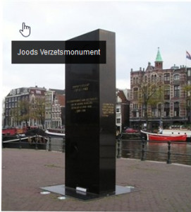 René Danen van Nederland Bekent Kleur koos het Joods Verzetsmonument als plek voor de jaarlijkse herdenking. 
