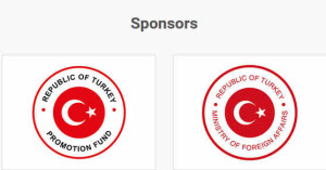 De sponsors van de conferentie in Sarajevo.